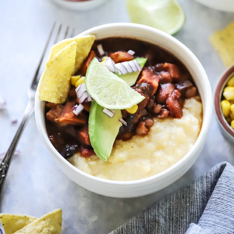 MEXICAN 'CHILLY' WITH POLENTA