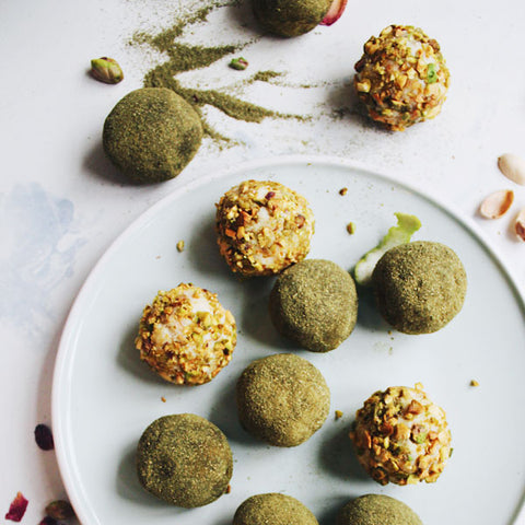 MORINGA, LIME & WHITE CHOCOLATE TRUFFLES