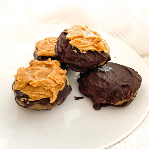 CHOCOLATE COATED PEANUT BUTTER & TOFFEE BITES WITH MACA XPRESSO