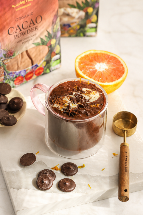 ORANGE SPICE HOT CHOCOLATE