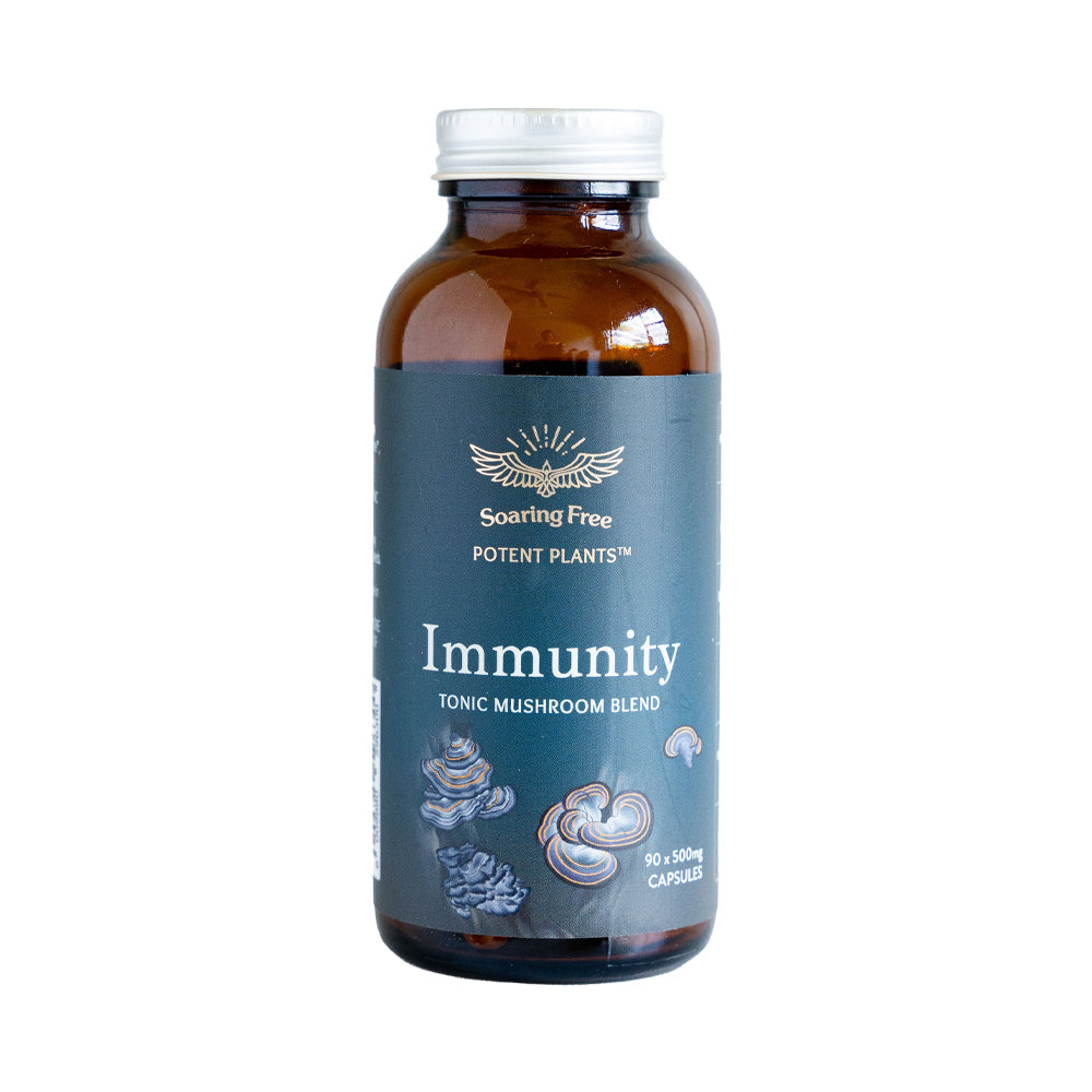 Immunity Mushroom Blend (Powder & Capsules) | Soaring Free