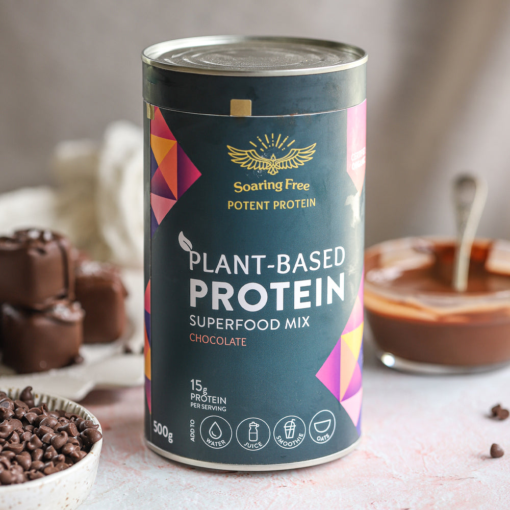 Chocolate Plant Protein | Buy Superfood Protein Powder | Soaring Free